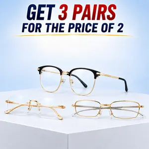 3-Pack Reading Glasses Set with Folding Travel Readers for Home Office Car Travel Men Women