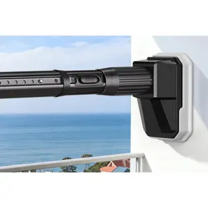 Tension Curtain Rods No Drilling, Extra Long Tension Rod 41-139 Inch, Heavy Duty Shower Curtain Rod for Outdoor Patio Bathroom Windows Room Divider, Adjustable, Anti