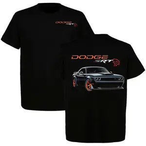 Dodge SRT Hellcat Challenger Black T-Shirt - Muscle Car Tee, Unisex Ultra Cotton T-Shirt Top Menswear Car Enthusiast Gift For Men.