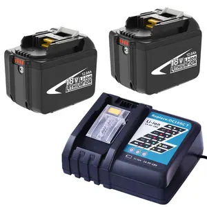 12.0Ah Lithium Power Tool Batteries & Charger Set for Makita LXT, BL1860B Replacement, Universal BL1815-BL1850 Compatibility