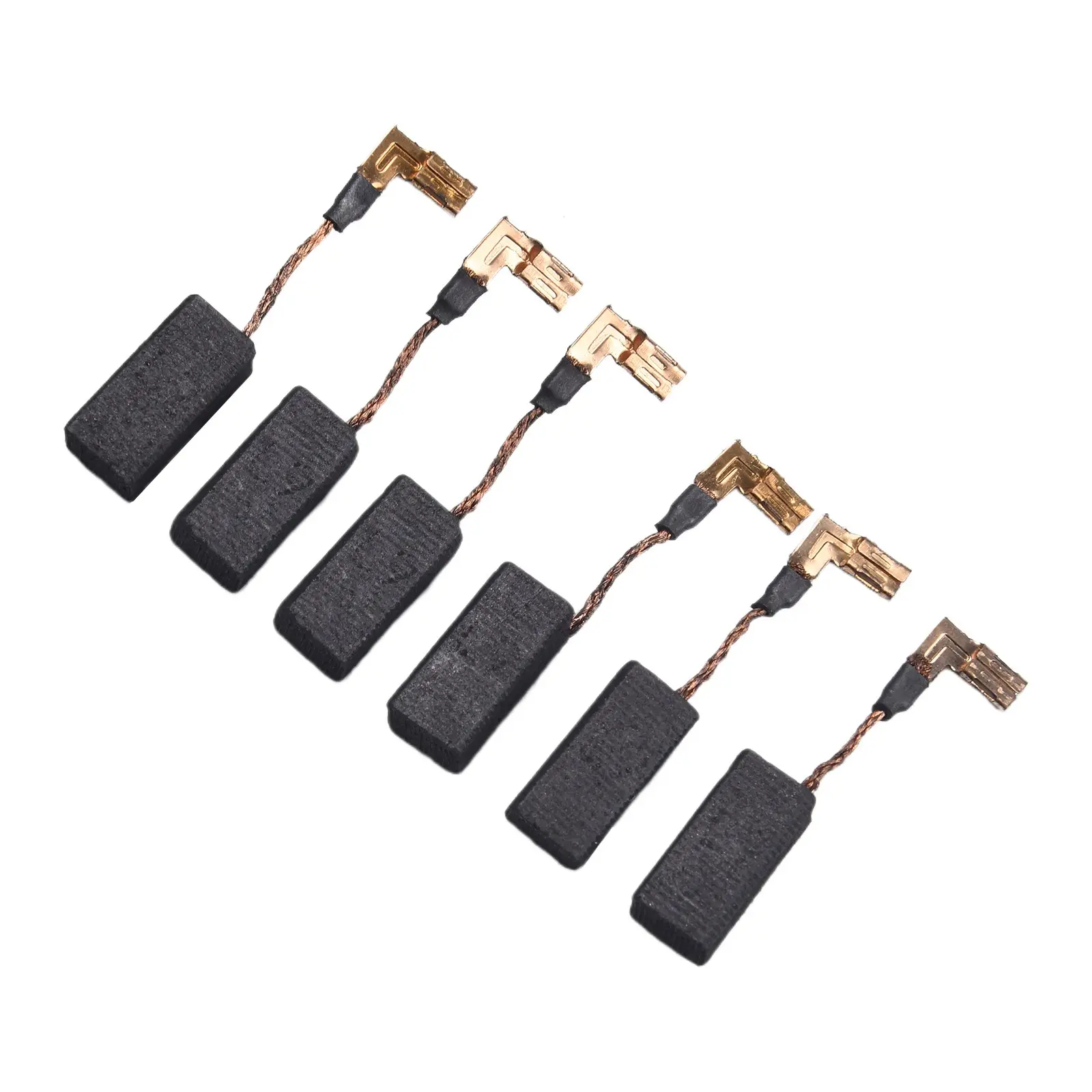 6pcs Brand New Carbon+Metal Motor Brushes N097696 Replacement for DeWalt DWE4011, DWE4120 Angle Grinders, Drills, 4.5" Small Angle Grinding Machine, Surfoze Frequently Replaced Power Tool Maintenance Part Set, Vacuum Cleaners