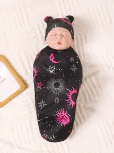 Baby Blanket Wrap Cloth Swaddle for Newborns Infant, Unisex Soft & Comfortable Fabric, Ideal Gift for Baptism, Available in Multiple Cute Patterns