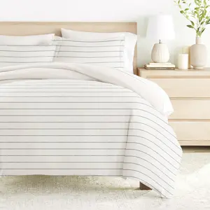 Harbor Stripe Reversible Pattern 3-Piece Duvet Cover Set