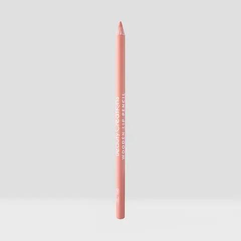 Beauty Creations Wooden Lip Liner - Creamy Pencil with Smoothening, Blendable, Long-Lasting, Smudge-Proof Soft Matte Texture, Synthetic Beeswax Formula, Adult Daily Makeup (Sharpen First Before Use)
