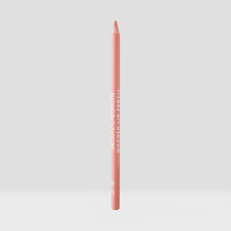 Beauty Creations Wooden Lip Liner - Creamy Pencil with Smoothening, Blendable, Long-Lasting, Smudge-Proof Soft Matte Texture, Synthetic Beeswax Formula, Adult Daily Makeup (Sharpen First Before Use)