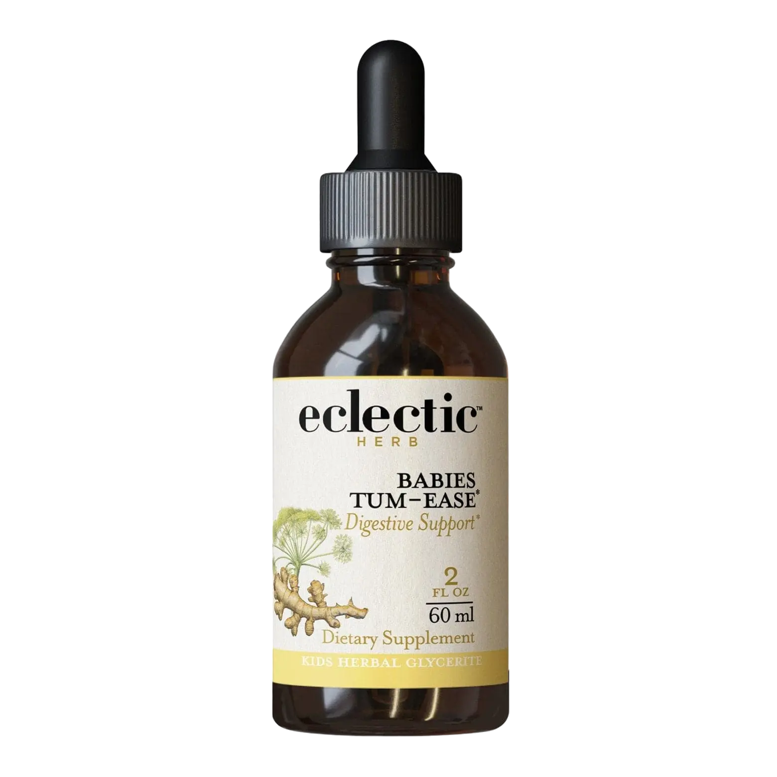Eclectic Herb - Tum-Ease | Natural Liquid Digestive Support for Kids | Non-GMO, Gluten-Free