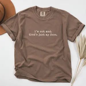 Comfort Colors I'm Not Mad That's Just My Face T-Shirt, Funny Tshirt, Funny Quote Tee, Trendy Sarcasm Tee - Printfamily