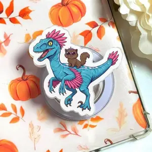 Princess Donut and Mongo Phone Grip, Dungeon Crawler Carl Griptok, Princess Donut Queen Anne Chinchilla Holder, Unique Gift for Hardcore Readers, Mongo is Appalled Accessory, LitRPG Bookish Decor