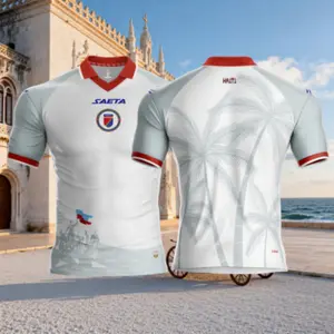 2026 Haiti National Home Blue Away White Red Short Sleeves Soccer Jerseys