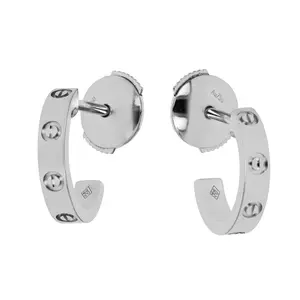 Pre-owned Cartier Love Mini Hoop Earrings