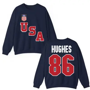 USA Hockey shirt - Patriotic hockey fan tee - Team USA inspired graphic t shirt - american hockey pride gift - Jack Hughes - Olympics