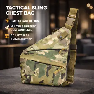 EDC Tactical Sling Bag for Men & Women Small Crossbody Chest Pack for Travel & Outdoor Use