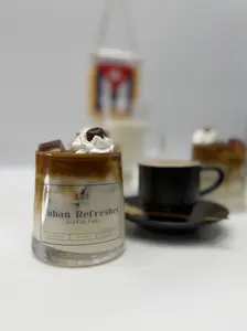 Cuban Refresher: Iced Café Latte Candle