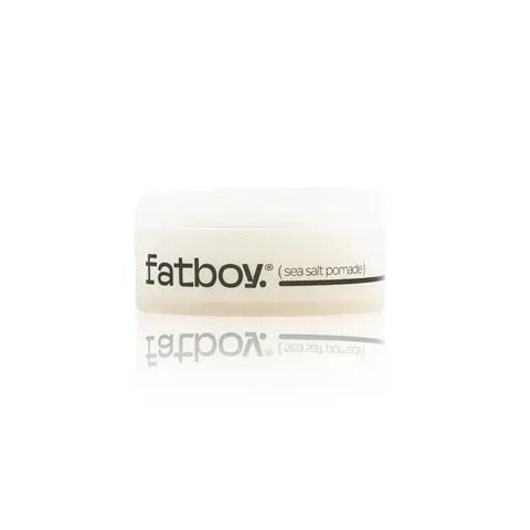 Fatboy Sea Salt Hair Pomade with Coconut Oil & Shea Butter, Lightweight Hold for Texture, Styling & Shine, Tousled Beach Waves Finish, Hair Care for All Hair Types, Paraben Free, Color Safe, 2.6 OzVisit the Fatboy Hair Store