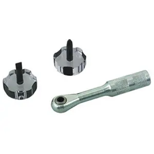 Lisle Right Angle Ratcheting Screwdriver with Bits, Model LIS64250, Ratchet Flat-Head Screwdrivers Hand Tool for Tight Spots in Tools & Hardware Applications
