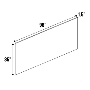 Picasso Textured - Finished Panel 1.5” Thick - 96 Inch Height x 35 Inch Width x 1.5 Inch Depth - M25-PNL35961.5