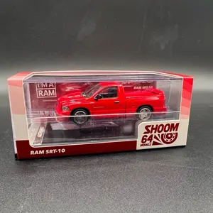 Shoom64 2003 Dodge Ram SRT10 - Red - 1/64 Scale Diecast Model by GCD