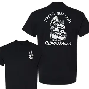 Funny Dark Humor Skull T-Shirt - Sweatshirt - Hoodie, Unisex Premium Cotton Tee, Regular Fit Streetwear, Graphic Shirt, Casual Daily Wear, Support Your Local Quote Print, Skeleton Graphic Design, Sarcastic Humor Apparel, Gift for Men Women, Trending 2026