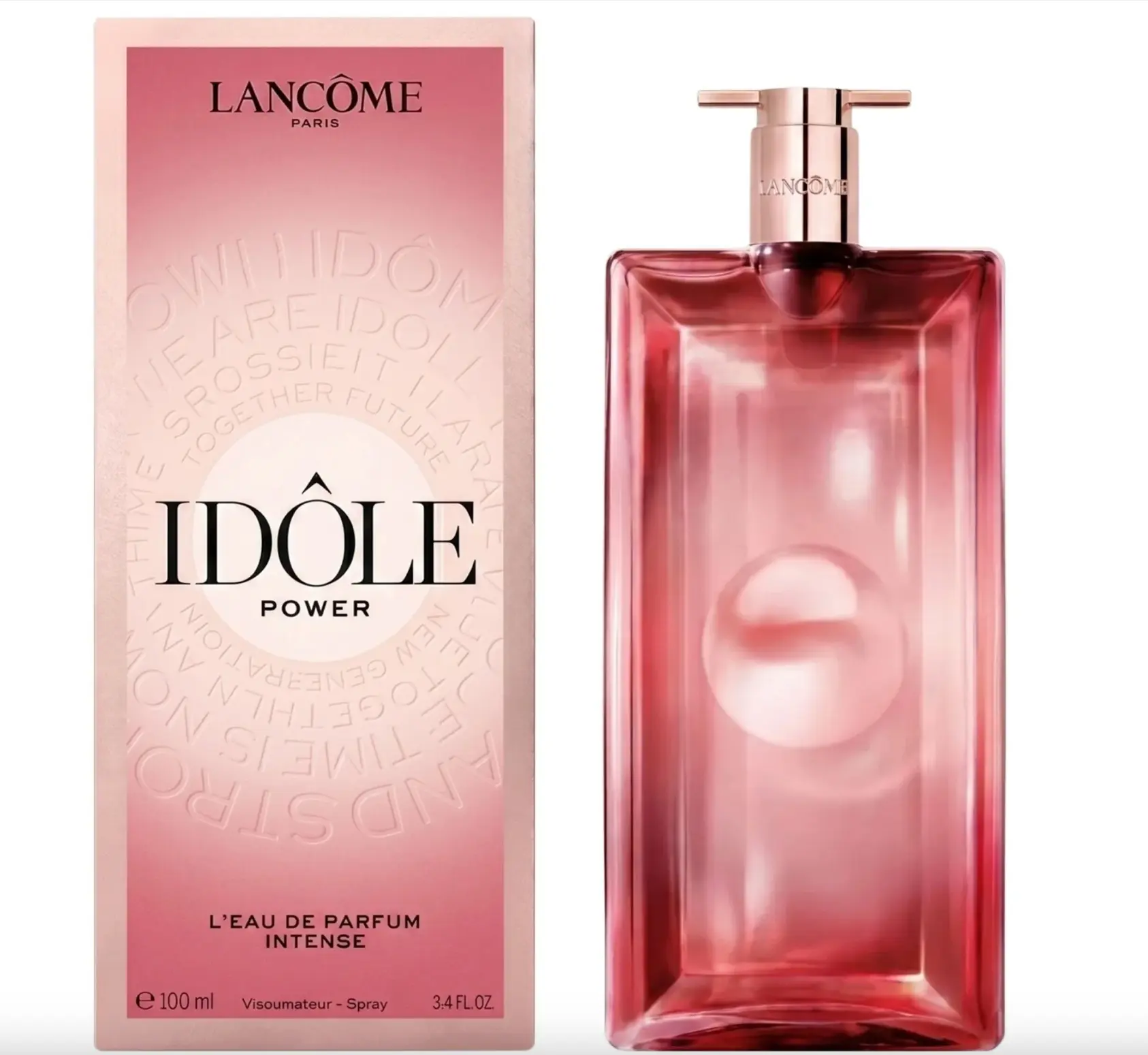 Lancome Idole Power Eau de Parfum Intense, Powerful Woody Floral Perfume for Women with Notes of Rose & Creamy Sandalwood, High-Projection Scent Trail, 100ml / 3.4 fl oz, Bottle, Spray, 3 To 3.9 Fl Oz, Edp