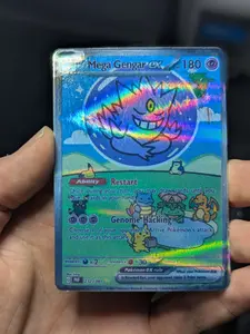 Mega Bubble Gengar Ex Holo Custom Proxy TCG Card