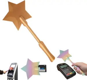 2026 New Fairy Pay Wand, Magic Wand Credit Card Holder, Fairy Wand Credit Card Holder, 3D Printed Tap to Pay Wan, Fun Novelty Gift, 14.57 in, Fun Fantasy Gift for Magic Lovers
