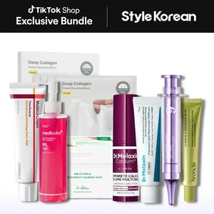 [StyleKorean] Korean Beauty for Advanced Results Set (Medicube PDRN Jelly Cleanser, Dr Althea StretchFit Pad, Arencia Vita C Booster, Dr Melaxin TX Cream, Calcium Balm, Centellian Madeca Cream, Sungboon Editor Gel Mask, Numbuzin no.9 NAD eye cream)