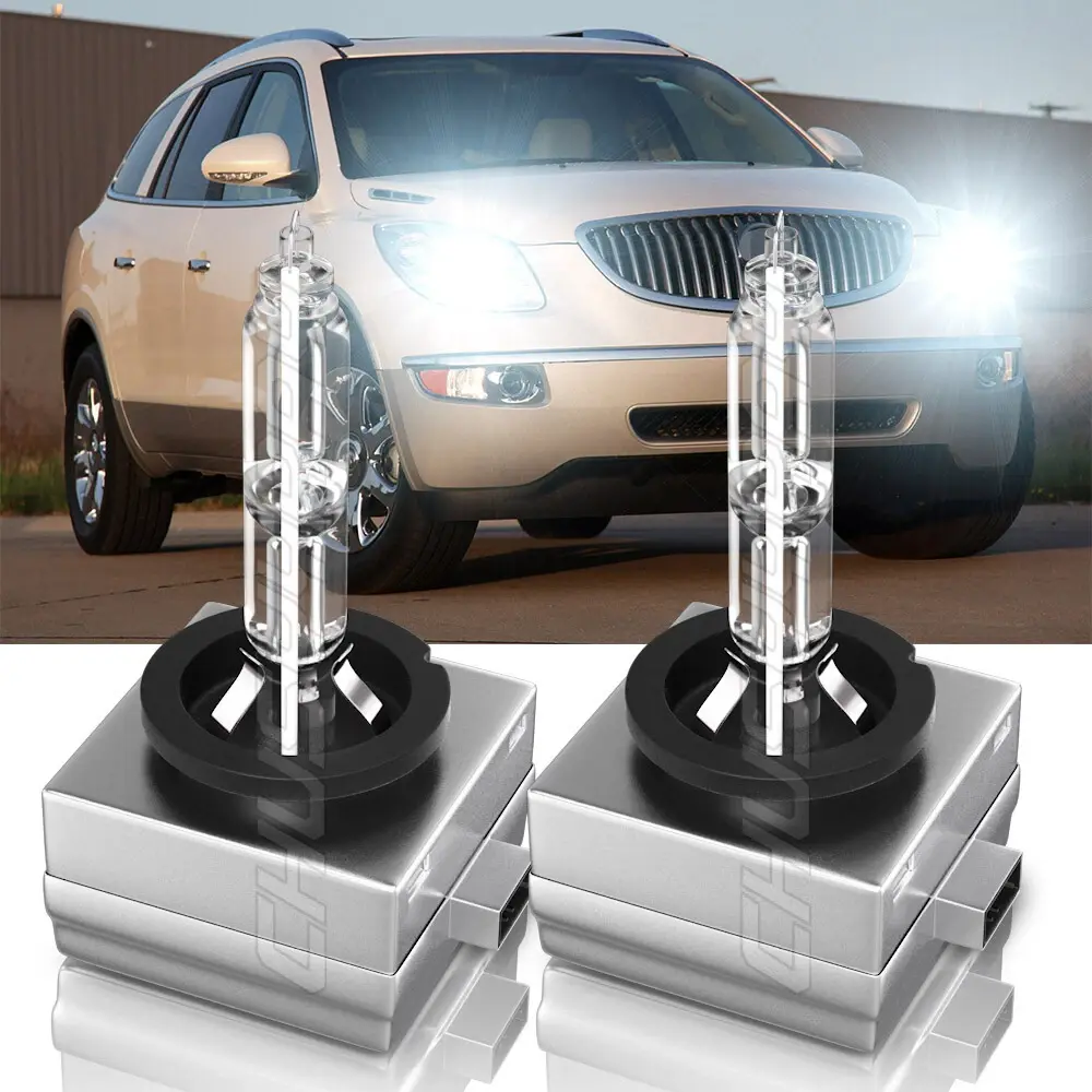 For Buick Enclave 2008 2009 2010 2011 2012 2X D1S HID Headlight High&Low Beam 6000K Bulbs Set 2 xenon Automotive Vehicle