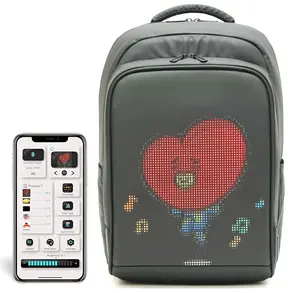 LED Backpack, LED Bag, LED Backpack with Programmable Screen, Digital Backpack, LED Bookbag, Influencer Appeal Visibility Motorcycle Safety