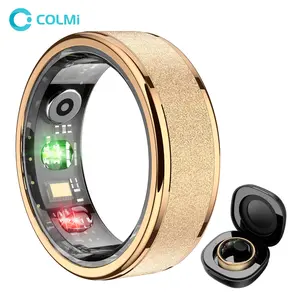 COLMI Smart Ring Temperature Smart Fitness Ring – 5ATM Waterproof Durable Fitness & Sleep Monitor for Men Women, USB Rechargeable Smart Ring with Heart Rate Activity Tracker