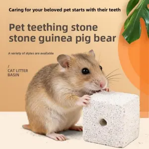 3 Pack Star-Shaped Natural Pumice Chewing Stones for Pets, Ideal for Hamsters Rabbits Rodents, Teeth Grinding, Enhances Dental Health