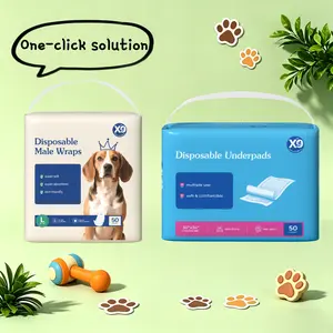 X9 pet suit (2 bags) pet diapers (male)+disposable bottom pad, with high water absorption, can effectively isolate pet urine and furniture, absorb odor, and does not contain petroleum-based microplastics, which is an ideal choice for pet lovers.