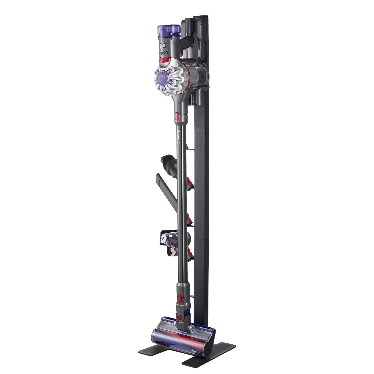 【Summerfinds】VEVOR Vacuum Stand for Dyson Multi-Models Stable Storage Bracket Holder with 6 Hooks, Organiser