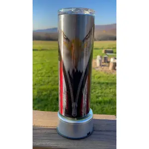 American Eagle Zipper Tumbler
