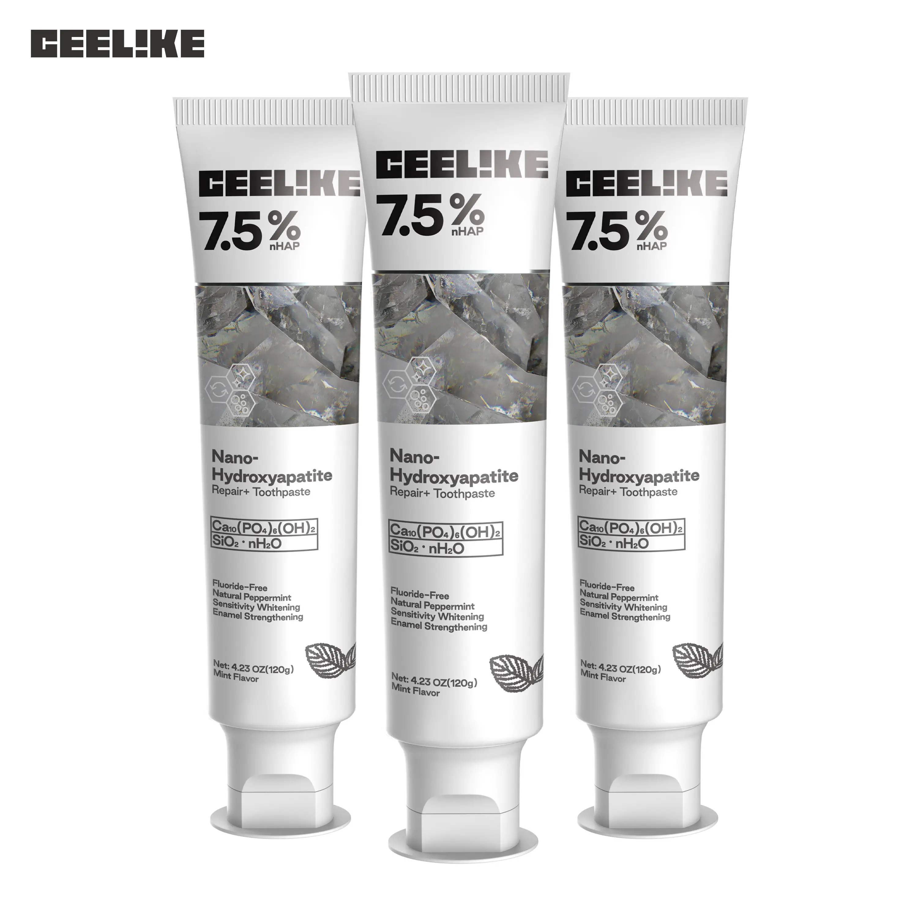 Ceelike Nano Hydroxyapatite Toothpaste | Repairs & Strengthens Enamel | Fluoride-Free & Fresh Mint | Enhances Natural Shine