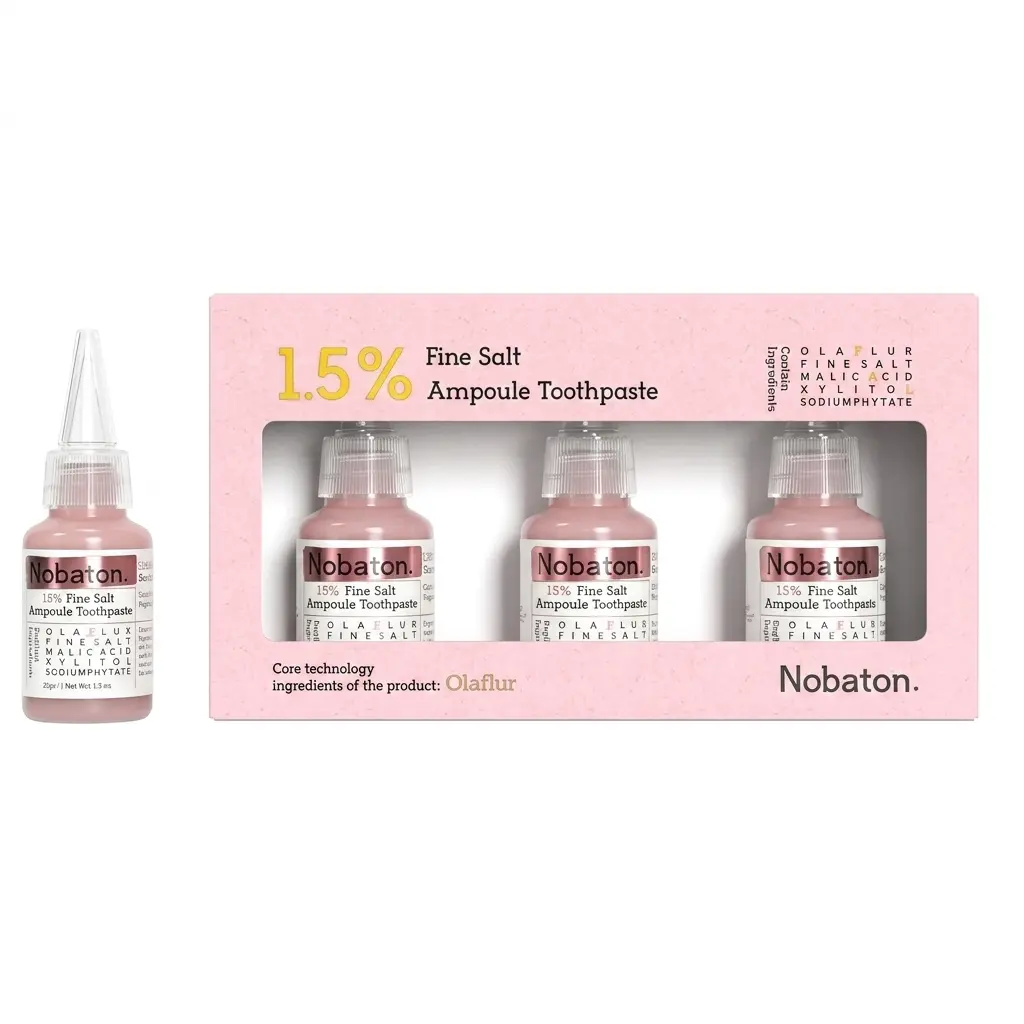 15% Fine Salt Ampoule Hyaluronic Mint Toothpaste, Daily Gentle Effective Dental Care Toothpaste for Fresh Breath & Deep Oral Clean