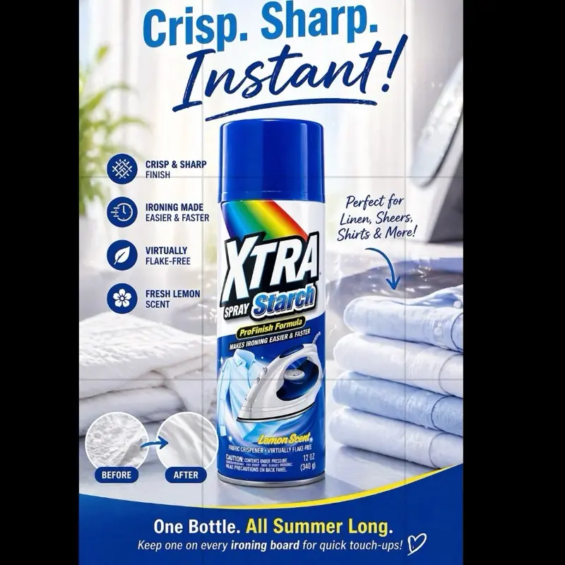 oz.  Chase's Home Value Spray Starch, 12-oz.