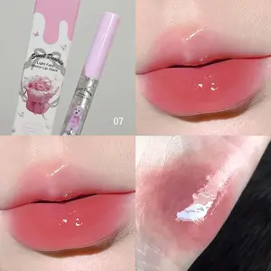 Moisturizing and plumping tinted lip gloss, provides long-lasting hydration, creamy texture, lightweight and non-sticky, shapes full and perfectly defined lips, suitable for various makeup styles, ideal for daily and summer wear. Tinted lip gloss, a perfe