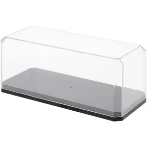 Pioneer Plastics Plastic Display Case with Base for 1:43 Scale Cars (UV Resistant), 6.125" W x 2.625" D x 2.25" H