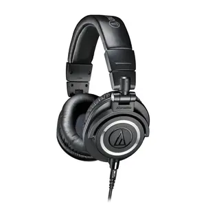 Audio-Technica ATH-M50x Professional Studio Monitor Headphones, Black