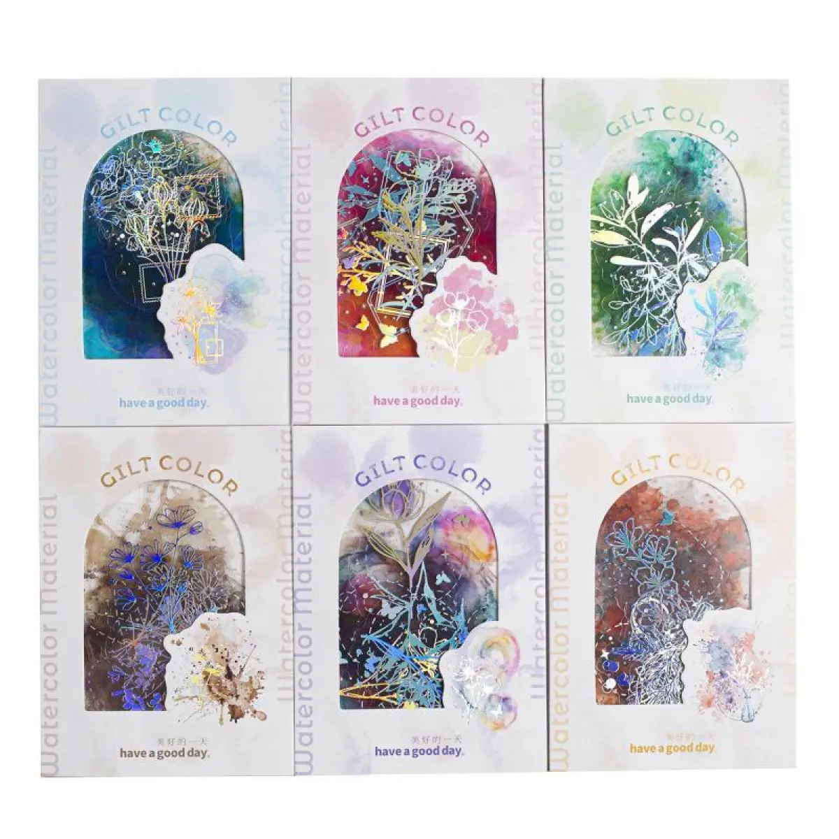 90 Hot Silver Smudge-Resistant Watercolour Stickers, PET Waterproof Retro DIY Craft Kit, Office Stationery for Scrapbook Decorative Priming, Diy Art Stickers, Stickers For Scrapbooking