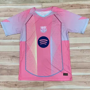 FC Barcelona 2025/26 Away Pink Player Version Soccer Jersey – High-Quality Match Fit Shirt