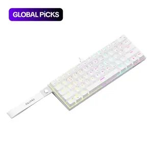 AJAZZ NK61 wired gaming mechanical keyboard new red switch lightweight body office keyboard 61-key small configuration portable 22-key punch-free ABS flat keycap wear-resistant and durable plug and play suitable for games and office #GLOBAL PICKS