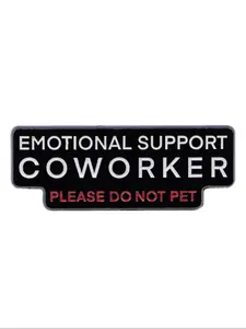 Emotional Support Coworker Lapel Pin, Funny Pins, Office Humor Badge, Decorative Badge, Workplace Self-Parody Style, Fashion Accessory for Backpack Hat Coat Decoration, Emotional Support Coworker Enamel Pin
