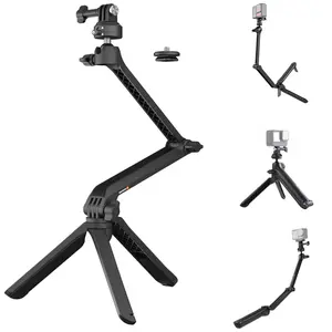 PGYTECH 3 Way Tripod Caplock Mantispod Z Hand Grip Tripod For GoPro Hero 12 11/ Insta360/DJI Osmo Action 4/3 POCKET 3 / Smartphone