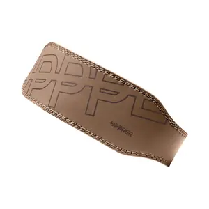 UPPPER Lifting Belt Mud - Microfiber Leather, Double-Prong Buckle, 4" to 2.5" Tapered, Weightlifting Support