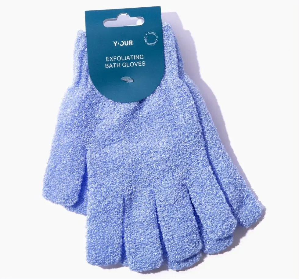 Exfoliating Scrub Gloves for Body by Y'OUR - Personal Smooth Skin Mitts, Gentle Exfoliator, Eco Friendly Body Cleansing Versatile for All, Shower Bath Cleaning, Valentine's Gift for Women Body Scrubber