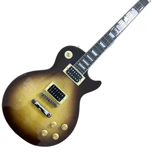 Vintage Brown Burst lp Guitar Open type pickup flama maple veneer 6-String