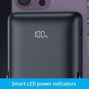 【GARVEE】10000mAh MagSafe Wireless Charger - PD 20W Fast Charging Station with Smart LED Display & Adjustable Stand - Compatible with iPhone 14/13/12 Pro Max/Mini, Galaxy S23 - Travel Essential for Office/College