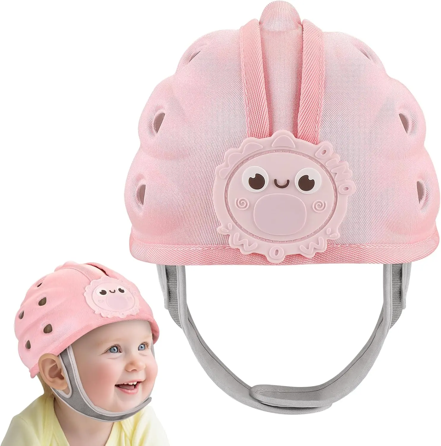 Summer Spring Gift Baby Head Protector Helmet for Crawling and Walking, Toddler Safety Helmet Cute Infant Headguard Soft Cushion, Breathable Kids Protective Caps for Girls 6–24 Months, Ultra-Lightweight
