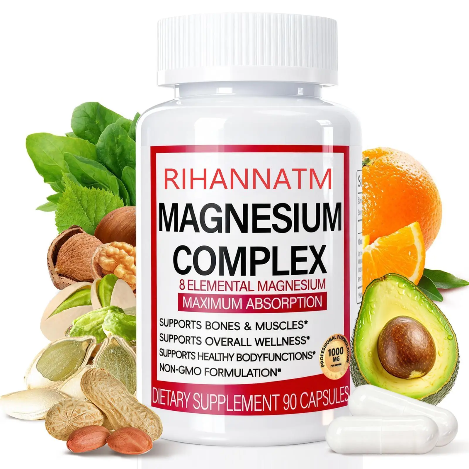 Magnesium Complex 8 Essential Magnesium Supplement 1000mg